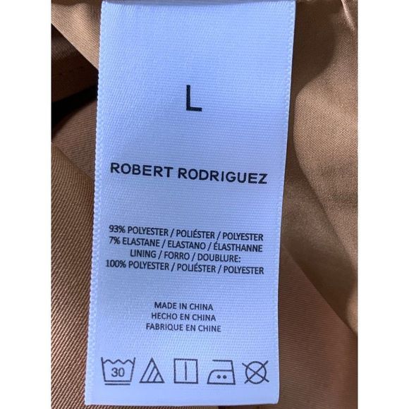 Robert Rodriguez Overcoat Size Large Drape Open Front Ginger EUC 6352 - Picture 7 of 9